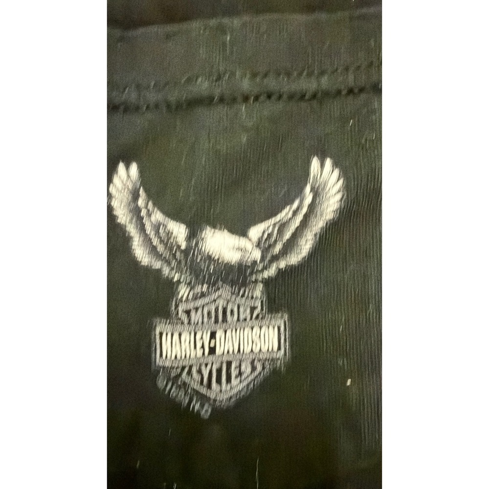 Vintage 2000 Harley Davidson Redwood Eureka CA Sleeveless Muscle T-Shirt Black L - Picture 11 of 12